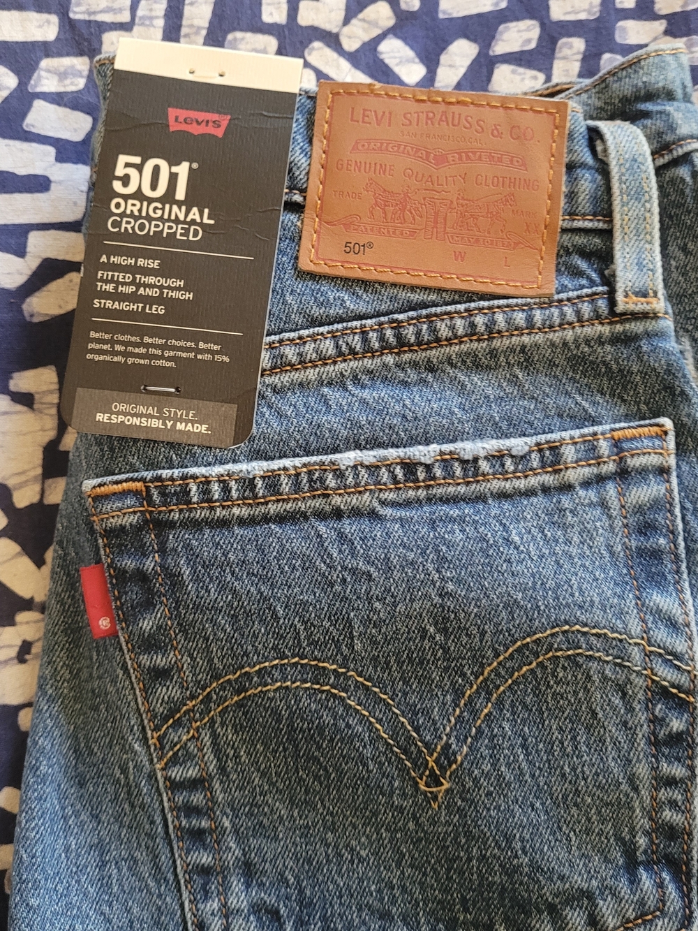 Levi's 501 Original Cropped Jeans - Blue